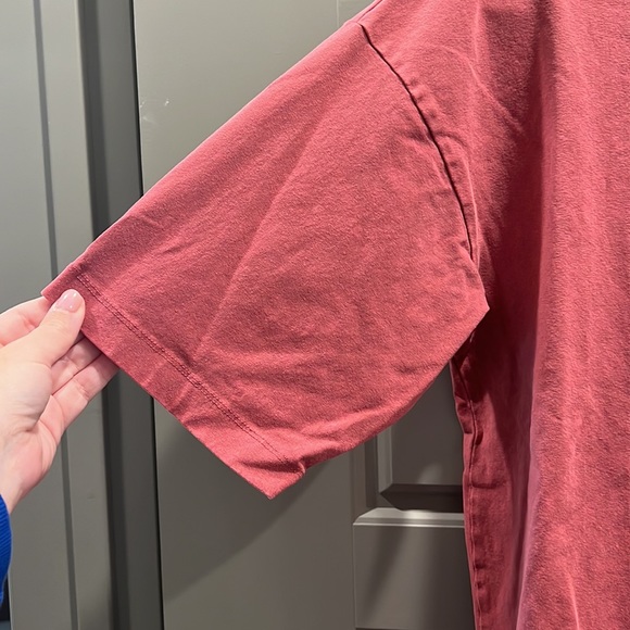 Topshop acid wash oversized T-shirt in rose pink - Picture 6 of 9